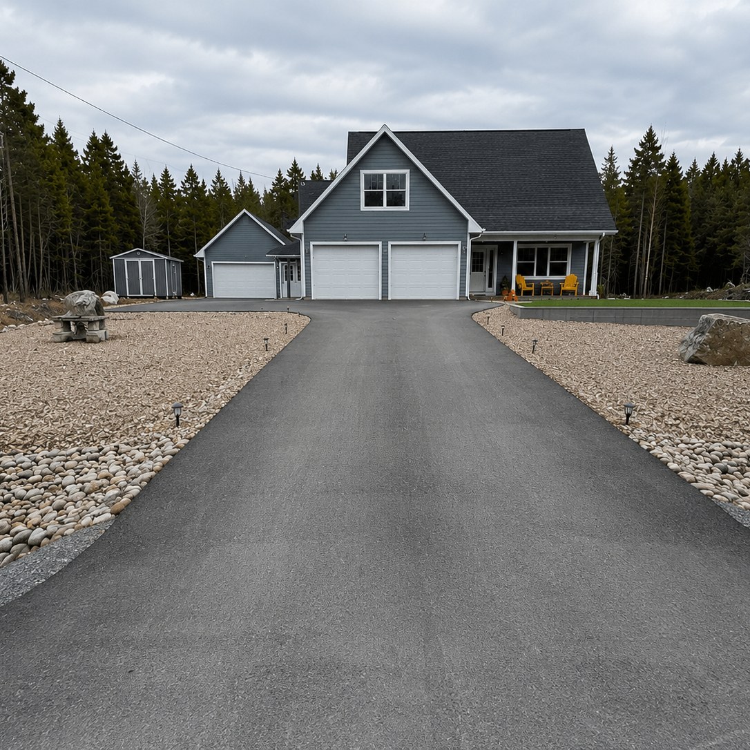 Before driveway sealing